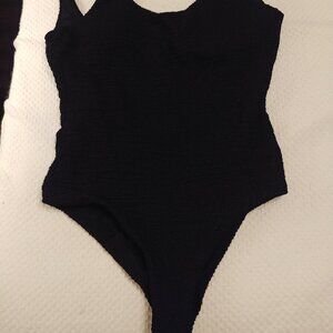 New People It's Now Cool one beach backless one piece suit size Medium